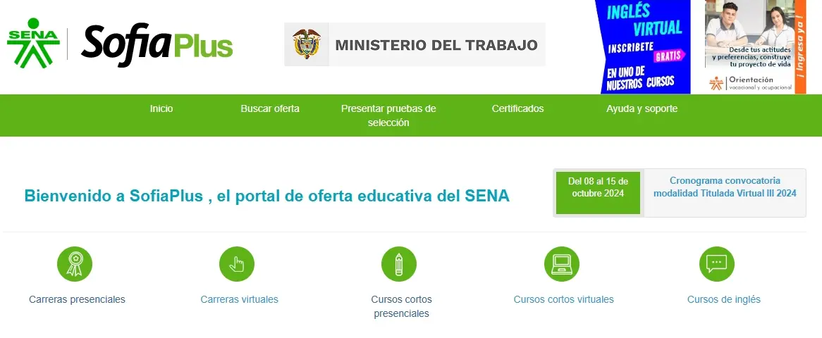 auxiliar de vuelo sena inscripciones