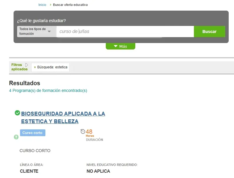 cursos de uñas en el sena 2024